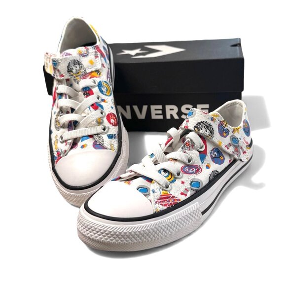 Converse Chuck Taylor All Stars Kids CTAS 1V OX Space Sneakers V Strap Youth 1 - Picture 2 of 14